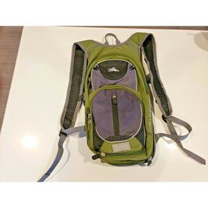 High Sierra Green Airflow Cooled Back Hiking Backpack